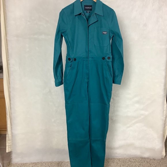 Wildfang Pants - Wildfang Marine The Essential Long Sleeve High Waisted Coverall Jumpsuit